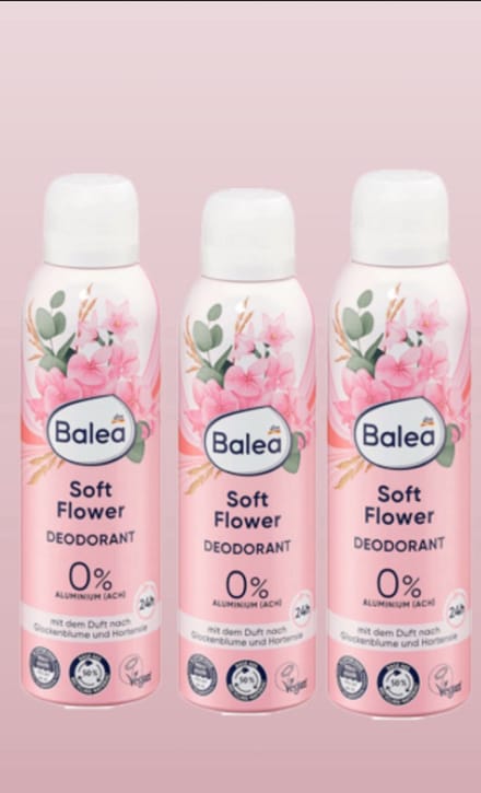 Balea deodorant soft flower 3x 200ml