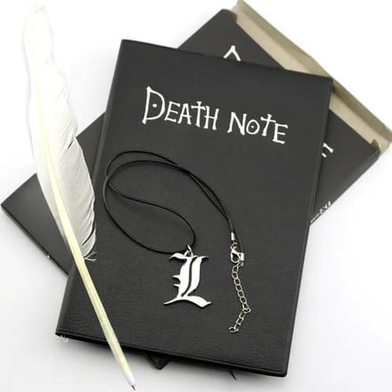 A5 Anime Death Note Notebook Set Leren Journal Verzamelbaar Death Note Notebook School Groot Anime Thema Schrijf Journal black