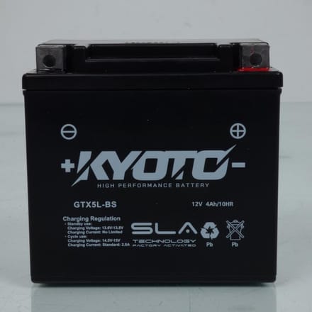 Batterie SLA Kyoto pour Quad Barossa 100 Python 2003 à 2004 YTX5L-BS / 12V 4Ah Neuf