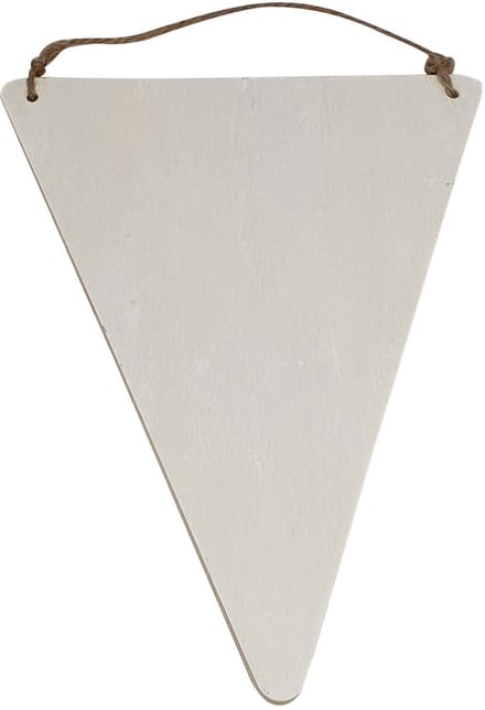 Playwood Wooden Flag Triangle with Hanger 19.5x15cm
