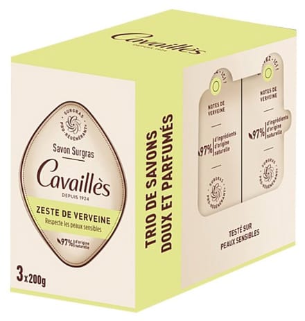 Cavaillès Surgras Zeep Verbena Set van 3 x 200 g
