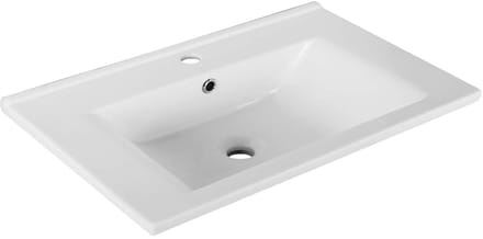 Aqualine Zuno - Fontein 650x450 cm, met overloop, kraangat, wit 9065