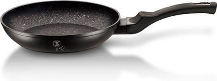 Berlinger Haus Black Silver Serie - Granieten Koekenpan - 28cm - Soft-Touch Handgreep - Zwart/Zilver