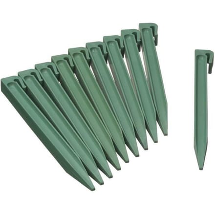 Haringen voor randafscheiding van gerecycled polyethyleen - NATURE - H26,7 x 1,9 x 1,8 cm - Groen