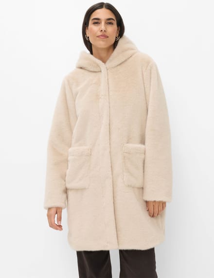 Brax Dames Jas  Style ILONA soft ecru, lichtbeige, maat 38