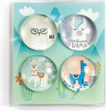 Magnet Eye - Llama - set of 4 assorted