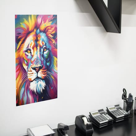 Poster Leeuw grafisch, B1 Synaps posterpapier