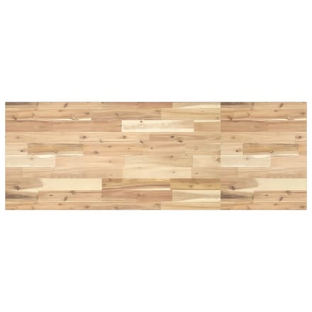 vidaXL - Wastafelblad - 140x50x2 - cm - onbehandeld - massief - acaciahout