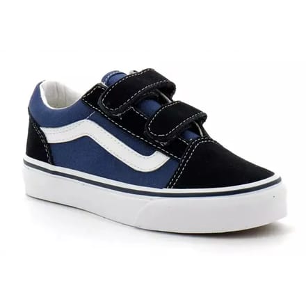 Vans Old Skool V Enfants Marine Baskets Enfants Bleu True-White VN000VHENWD 30.5 black