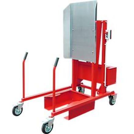 Afval container station kiepstation MKS-F, electrohydraulisch 12 V, rood RAL 3000