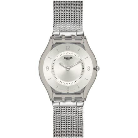 Montre Femme Swatch METAL KNIT Core SS08M100M, Grise