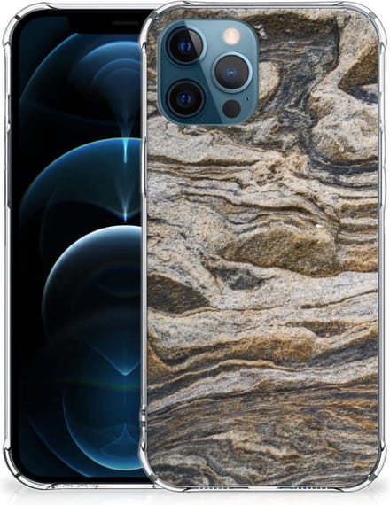 iPhone 12 | 12 Pro Anti-Shock Hoesje Steen