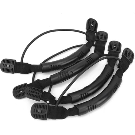 Poignée de canoë en sangle plastique nylon avec jeu de boutons fixes à vis pour canoë dugout black