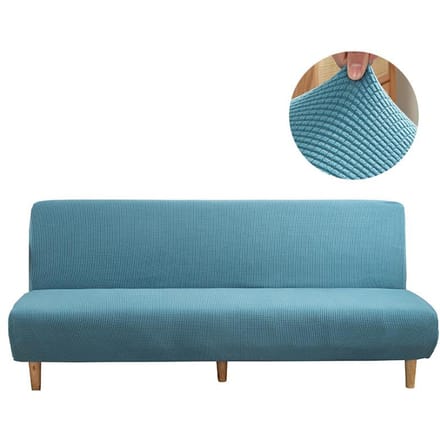 MKZOOM Jacquard épais Housse de canapé-lit élastique sans accoudoirs Housse de canapé extensible Housses élastiques pour canapé-lit Funda Elástica Para Sofá Cama L(185-200CM)
