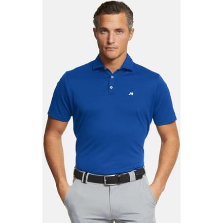 Meyer Polo Rory High Performance Piqué Look Texture Royal Blue / male