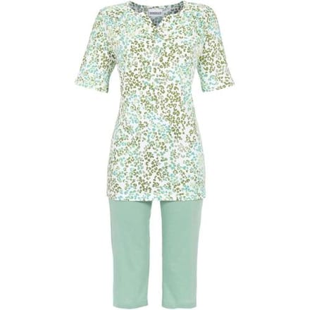 Groene panterprint pyjama van Ringella - Groen - Maat - 38
