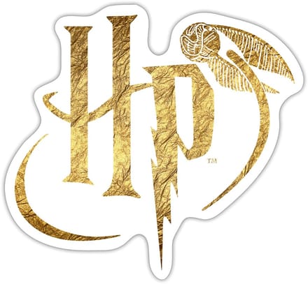 Harry Potter Logo HP Sticker maat S (10 x 10 cm)