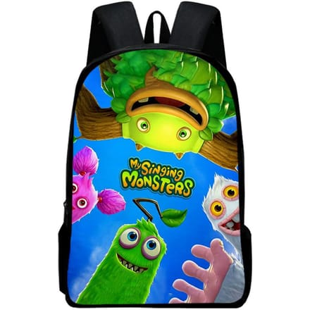 Klassiek Populair my singing monsters Notitieboek Rugzakken leerling Schooltassen 3D Print Oxford Waterdicht Jongens/Meisjes Laptop Rugzakken