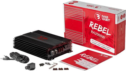BASS HABIT RA2000W REBEL Mono versterker 1000W RMS / 1 ohm / 2000W