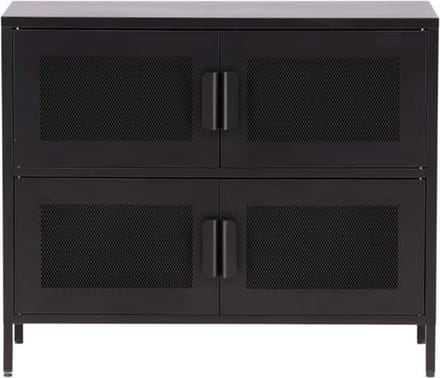 Nett dressoir 4 deuren zwart.