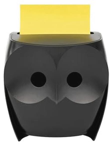 Uil Notities Dispenser met Super Sticky Pop-up Notes - 3" x 3"