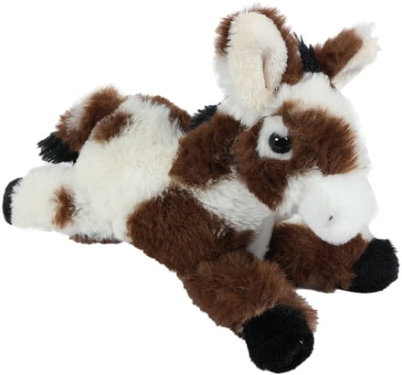 PIA Soft Toys - Pluche Knuffeldier - Ezel - liggend - 16 cm