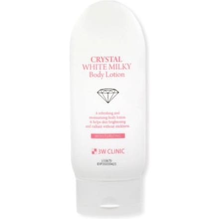 3W CLINIC Crystal White Milky Body Lotion 150g #150g x 1pcs white