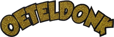 Fjesta© Oeteldonk Embleem - Rugembleem Letters - Carnaval Den Bosch