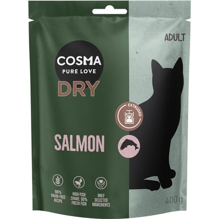 400g Cosma Extruded Droogvoer Zalm Katten Droogvoer