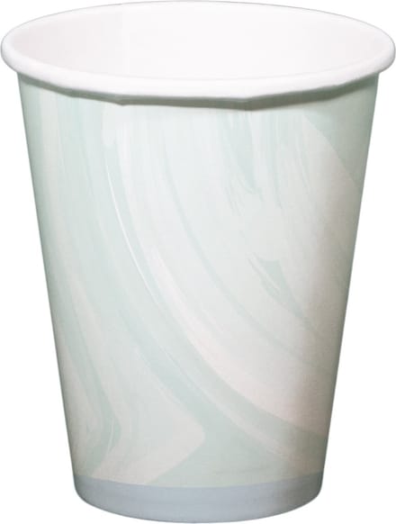 Bekers Marmer Blauw 250ml - 6 stuks