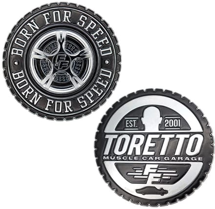 FaNaTtik Fast & Furious Medallion Born for Speed Decoration