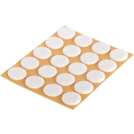 Fix-o-moll Meubelglijder - Zelfklevend - Vilt - Diam. 17mm - Rond - 20 Stuks