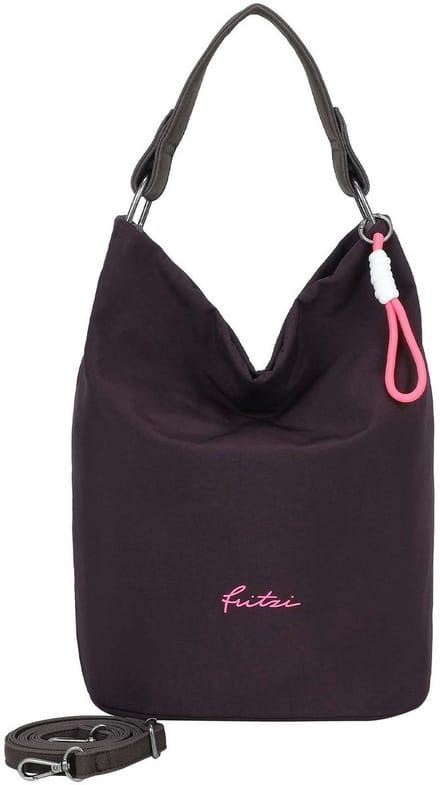 Fritzi aus Preußen schoudertas Lea Hobo Espresso donkerpaars