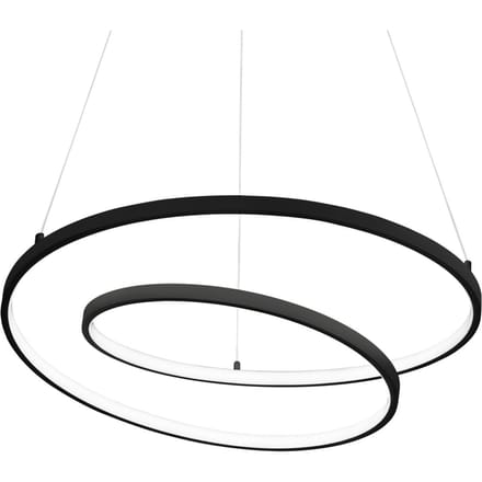 Ideal Lux Oz LED hanglamp Ø 80 cm zwart