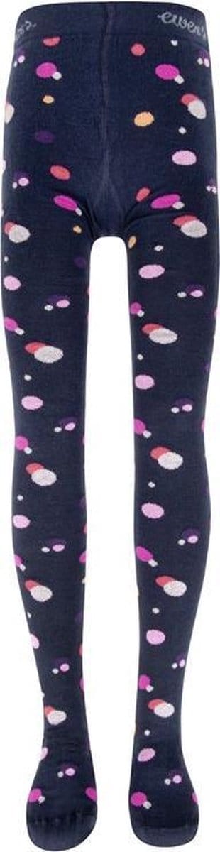 Kindermaillot Donkerblauw met Stippen en Glittergaren - 152/164
