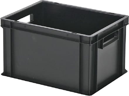 Opbergkist/Stapelbak Zwart 40x30x23,6 cm