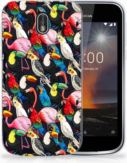 Nokia 1 TPU Hoesje Birds
