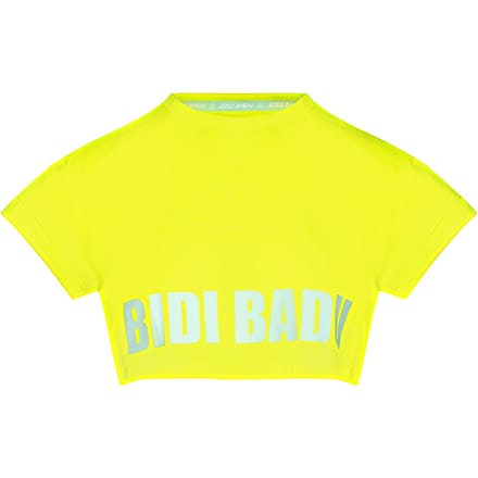 BIDI BADU Abdominis Crop Move T-shirt Dames-Neongeel