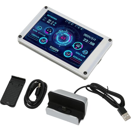 3,5 inch Computer Temperatuur Monitor Dubbele USB-interface IPS USB Mini Scherm PC CPU GPU RAM HDD Gegevens Monitor