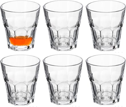 Alessandro Waterglas Casablanco - 180 ml - 6 stuks - drinkglazen - D8 x H8,5 cm