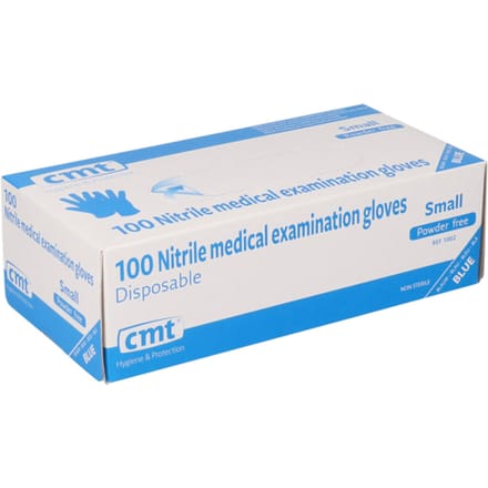 Handschoen CMT S nitril blauw