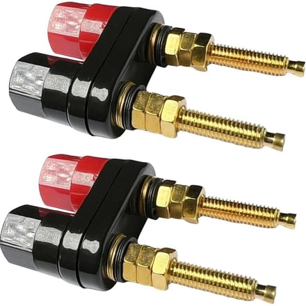Dailygoody - 2Pcs Dual Binding Post Terminal - Banana Socket voor Audio Apparatuur