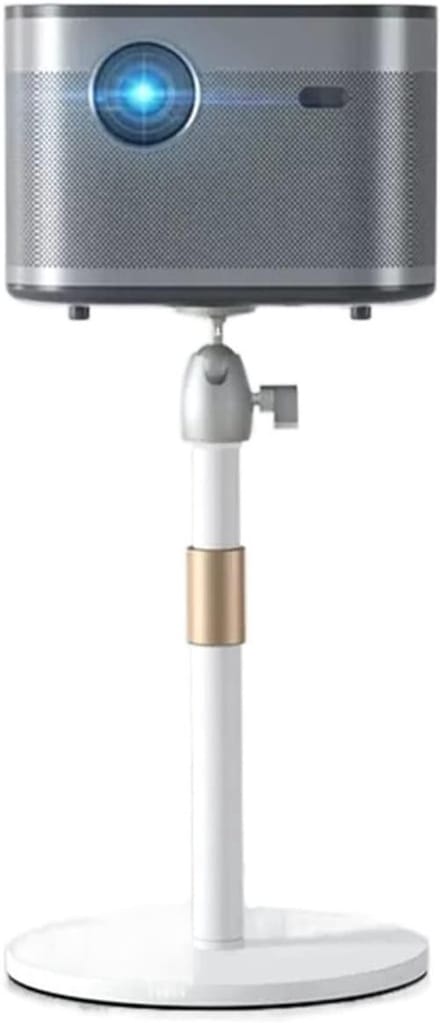 Projector Houder - Projector Stand - Thuis Kantoor - Verstelbare Hoogte - 29-43cm Hoog - Goud Wit