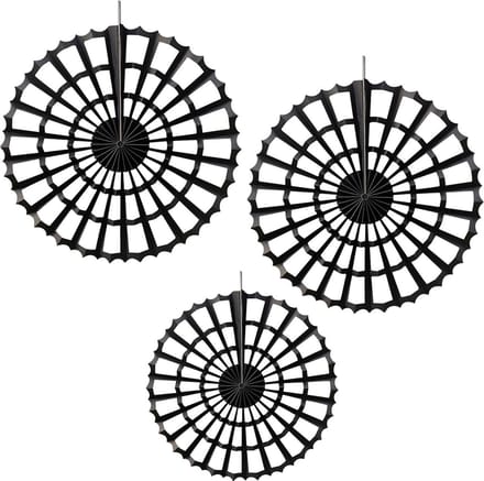 Spinnenweb Zwart - 3 stuks