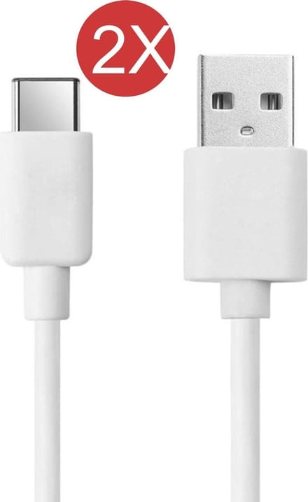 2x USB C naar USB A - USB C Kabel - USB C - 1 Meter