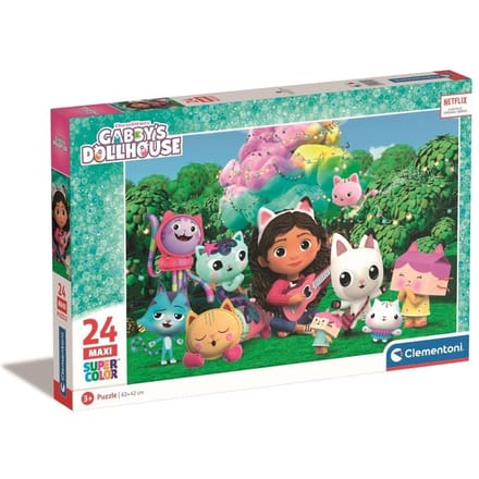Clementoni - Maxi Puzzel - Gabby's Dollhouse 1 - 24 Stukjes - Puzzel Voor Kinderen - Vanaf 6 Jaar