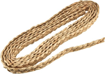 Strolint decoratief lint gevlochten sieradenlint naturel B2cm L4m