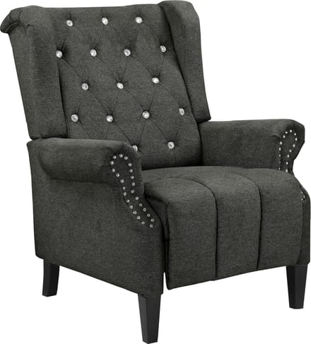 Aura-Relaxfauteuil Antraciet Belfast Stof