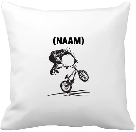 Akyol - bmx met eigen naam Kussen hoes - Sport - fietser - fiets - 40 bij 40 cm