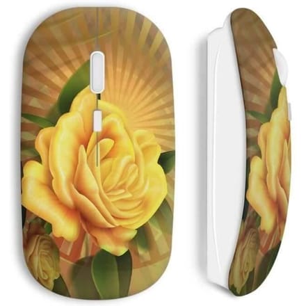 Souris sans fil Rose jaune